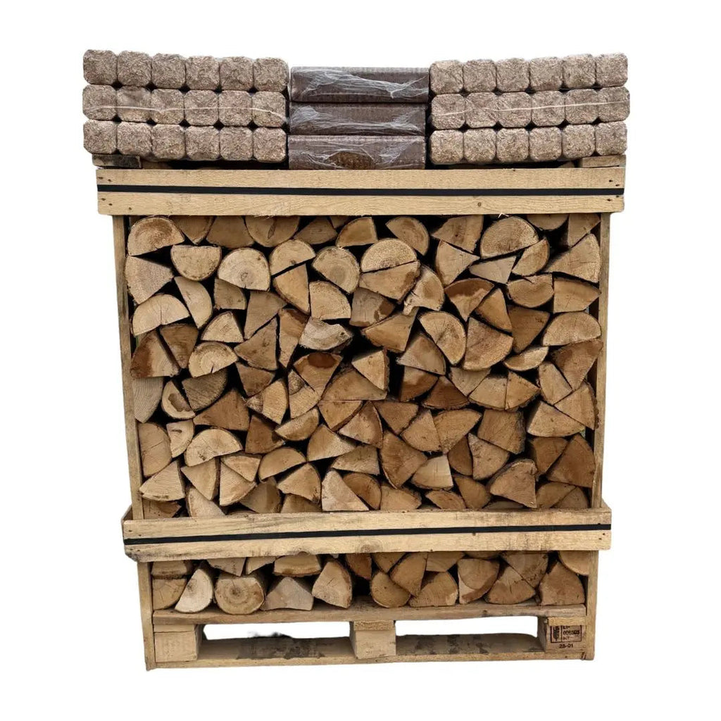 Large Kiln Dried Firewood Crate & Fire Log Bundle