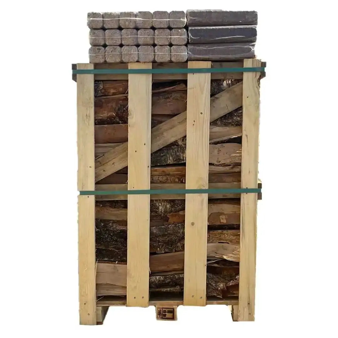 Standard Kiln Dried Firewood Crate & Fire Log Bundle