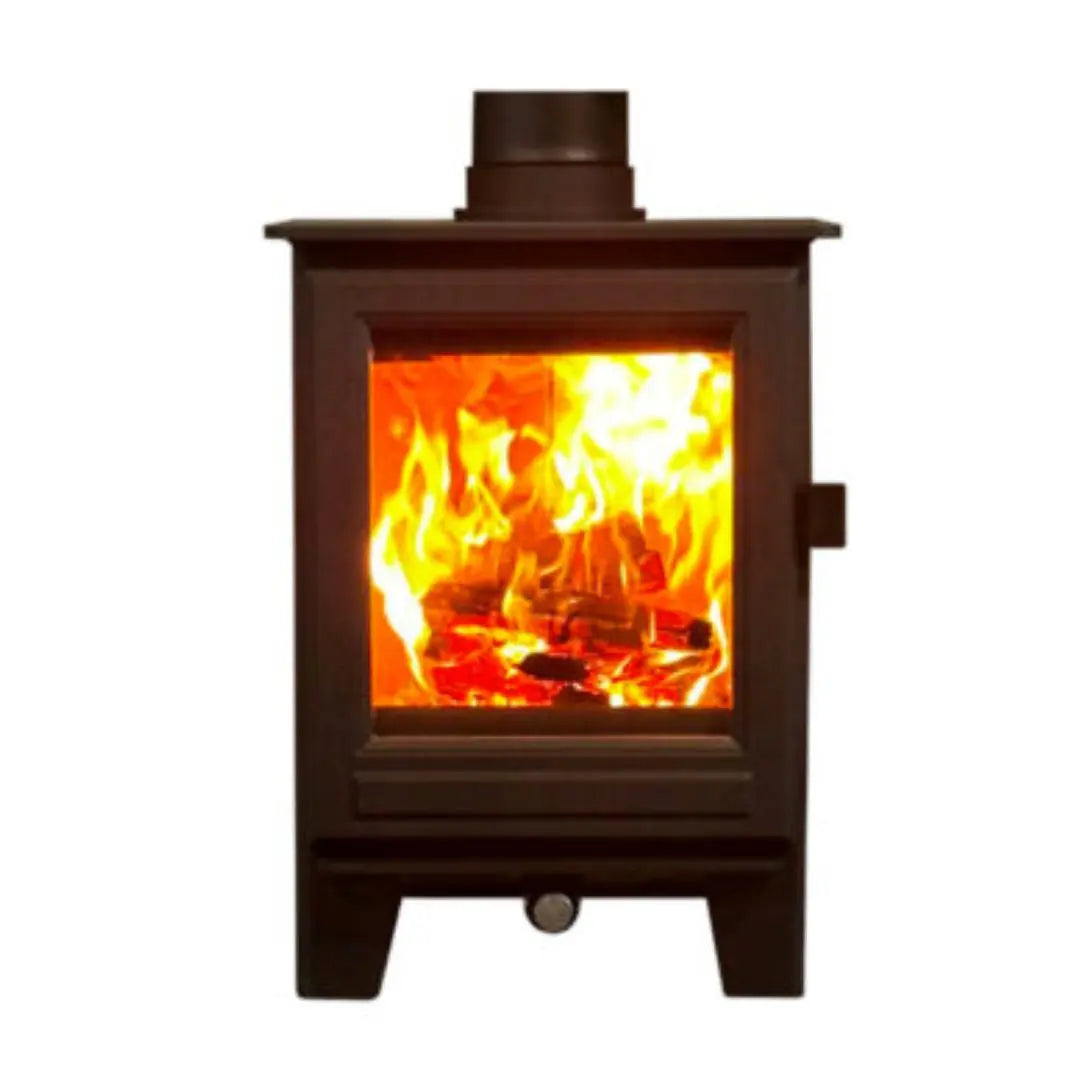Clock Sudbury Compact Classic Wood Burning Stove - 5kW