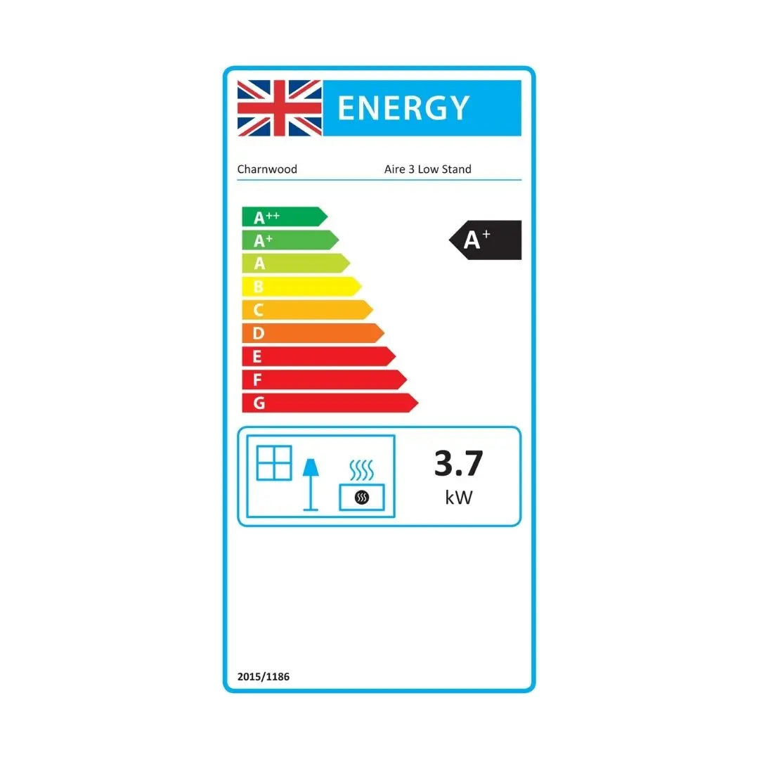 Charnwood Aire 3 Low Stand Wood Burning Stove - 3kW