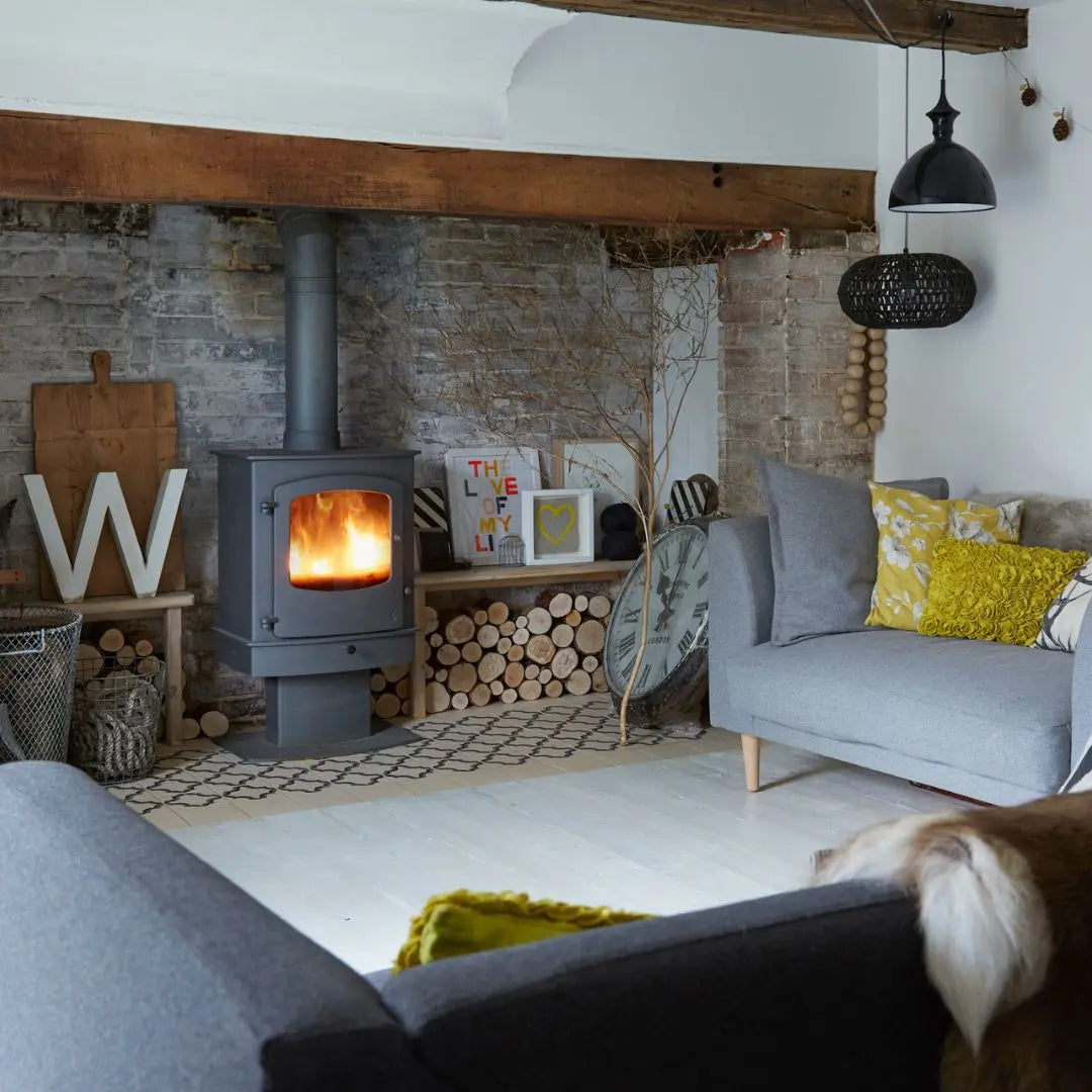 Charnwood Cove 2 Centre Stand Wood Burning Stove - 8kW