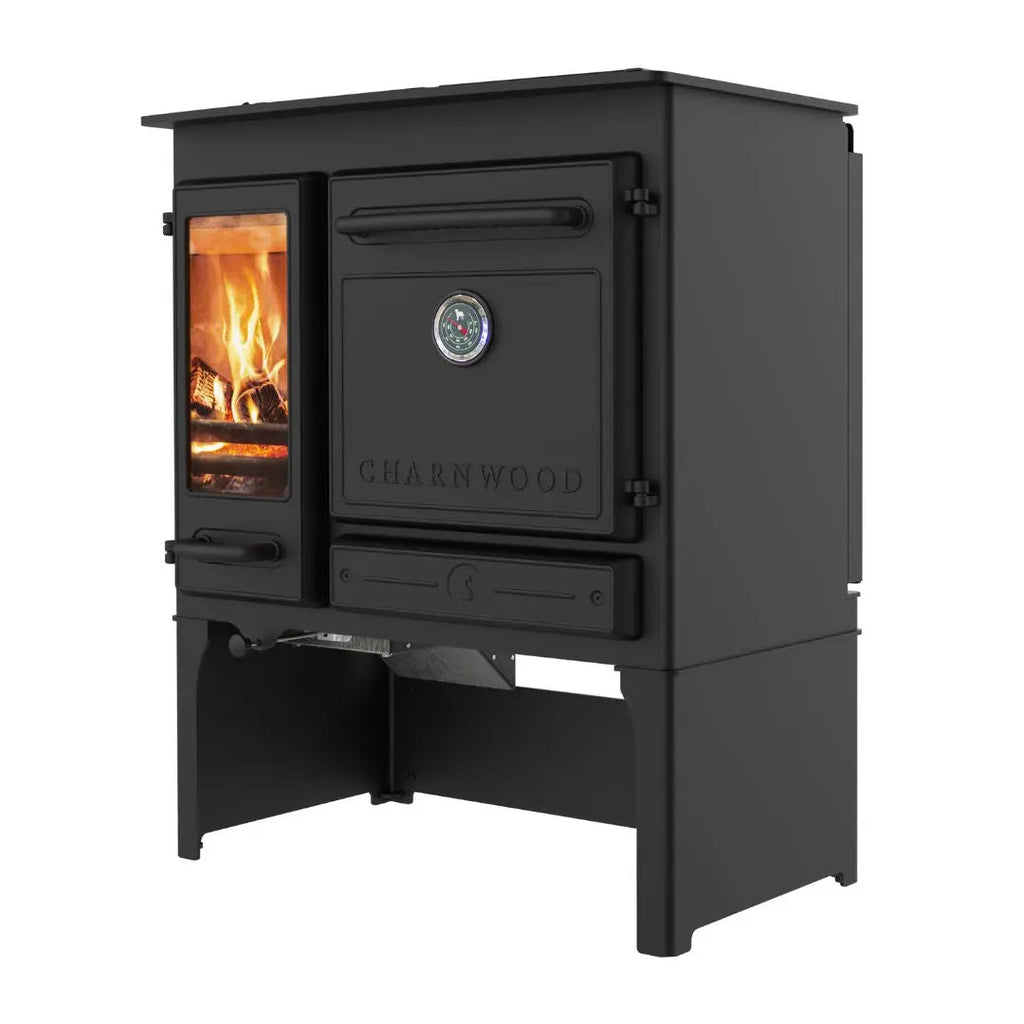 Charnwood Haven Store Stand Wood-Fired Range Cooker - 6.6 kW
