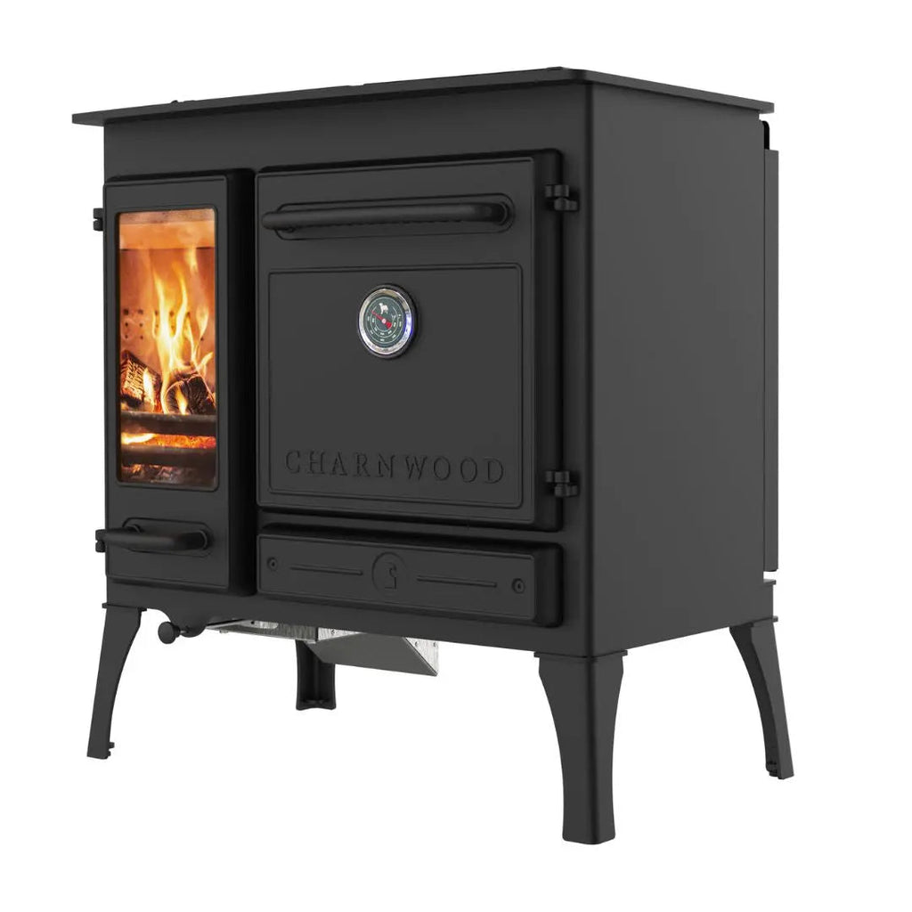 Charnwood Haven High Leg Wood-Fired Range Cooker - 6.6 kW