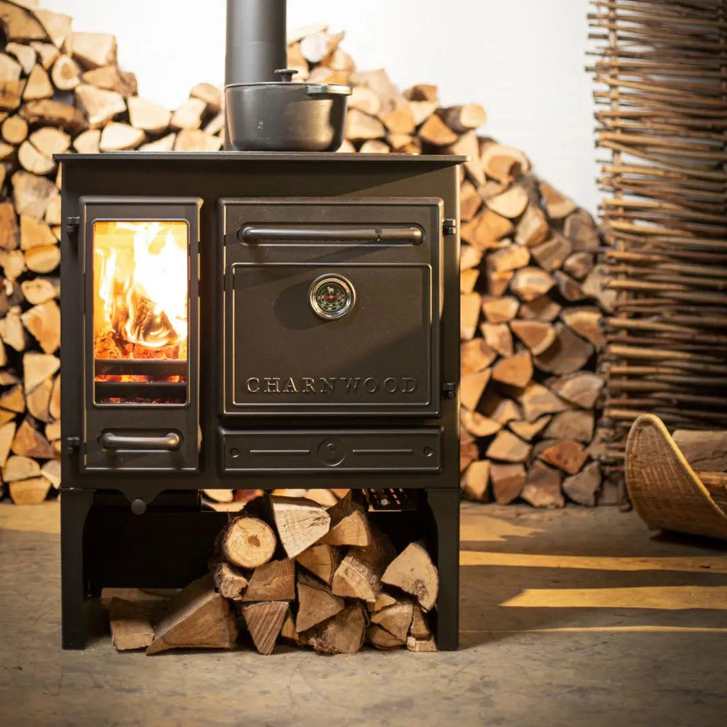 Charnwood Haven Store Stand Wood-Fired Range Cooker - 6.6 kW