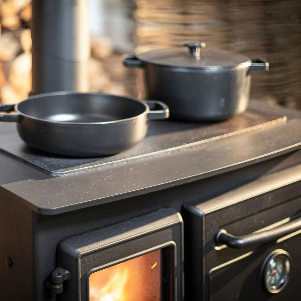 Charnwood Haven High Leg Wood-Fired Range Cooker - 6.6 kW
