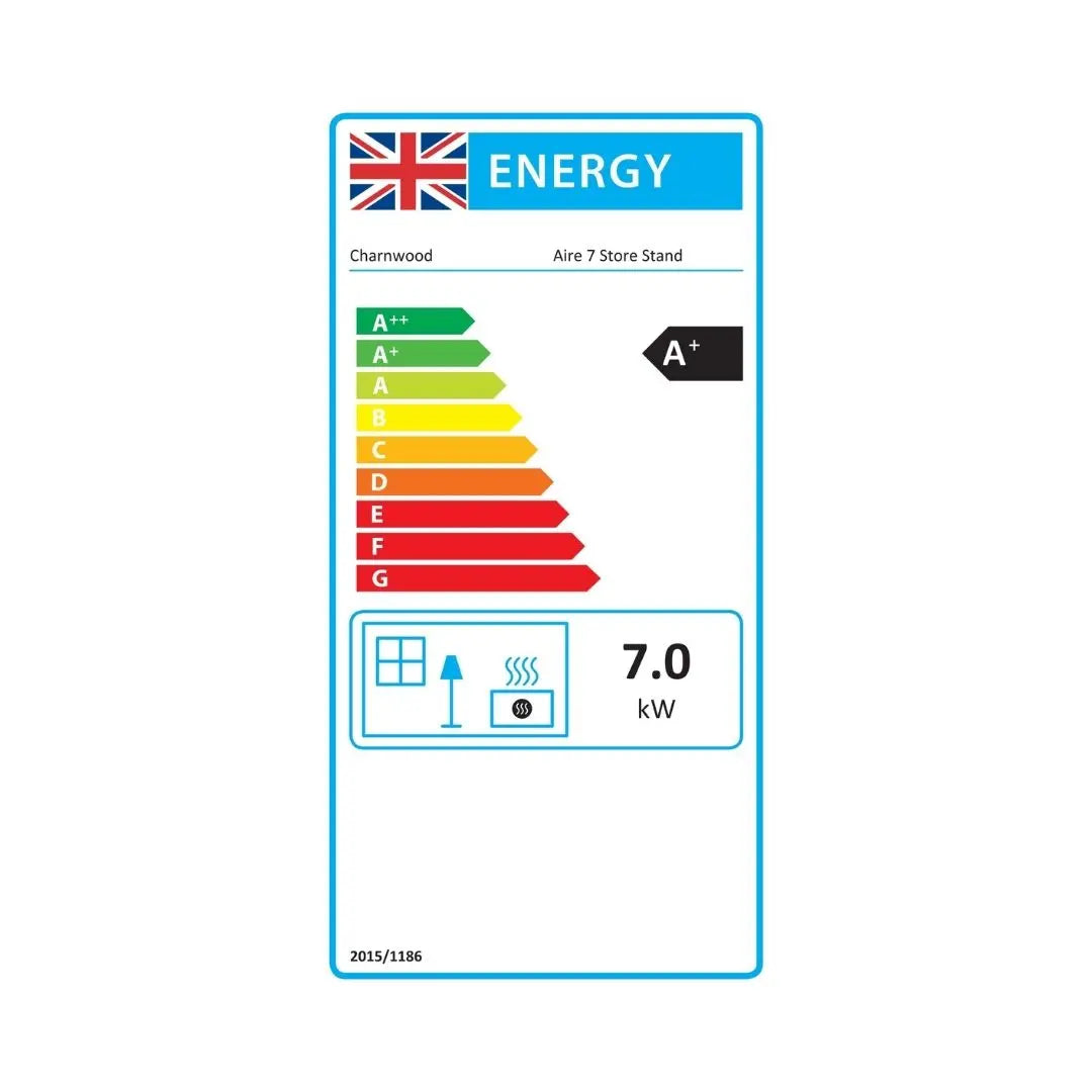 Charnwood Aire 7 Store Stand Wood Burning Stove - 7kW