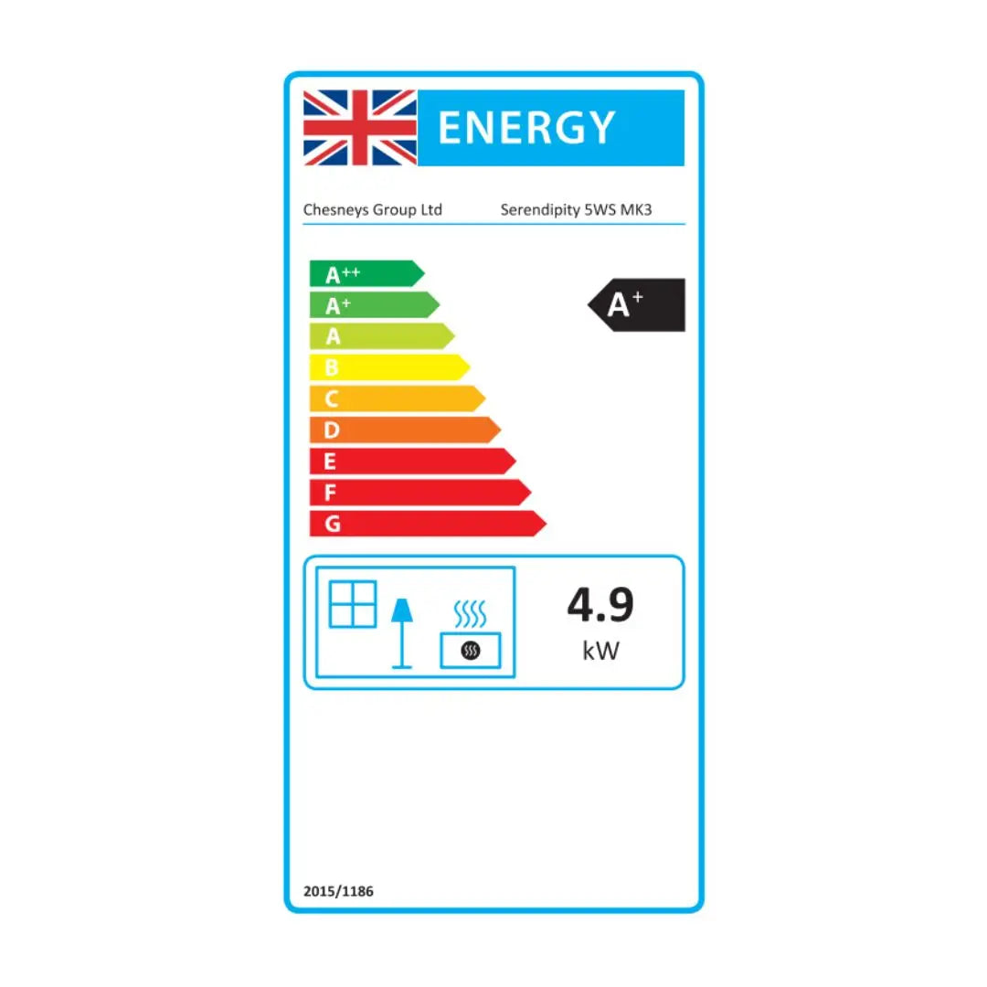 Chesneys Serendipity 5WS Wood Burning Stove – 4.9 kW