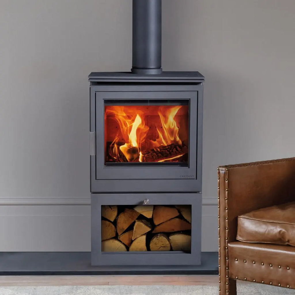 Chesneys Shoreditch LS 5WS MK3 Series Logstore Wood Burning Stove – 4.9 kW