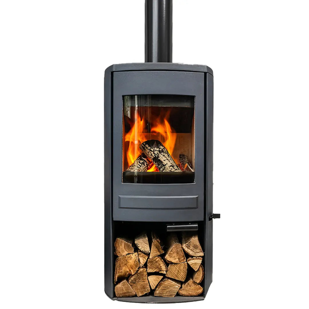 Clock Brocksford CS5 Store Stand Wood Burning Stove - 5kW