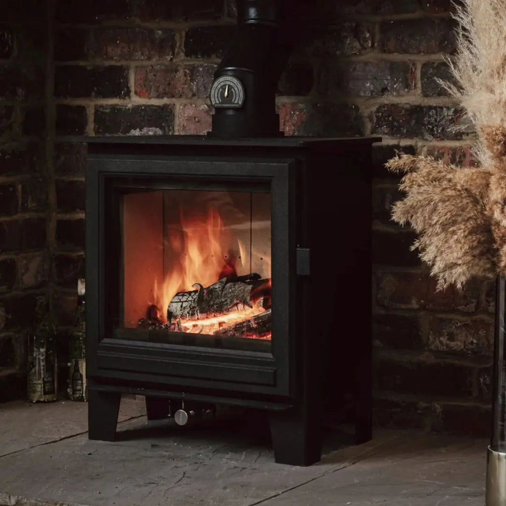 Clock Sudbury Classic Wood Burning Stove - 5kw