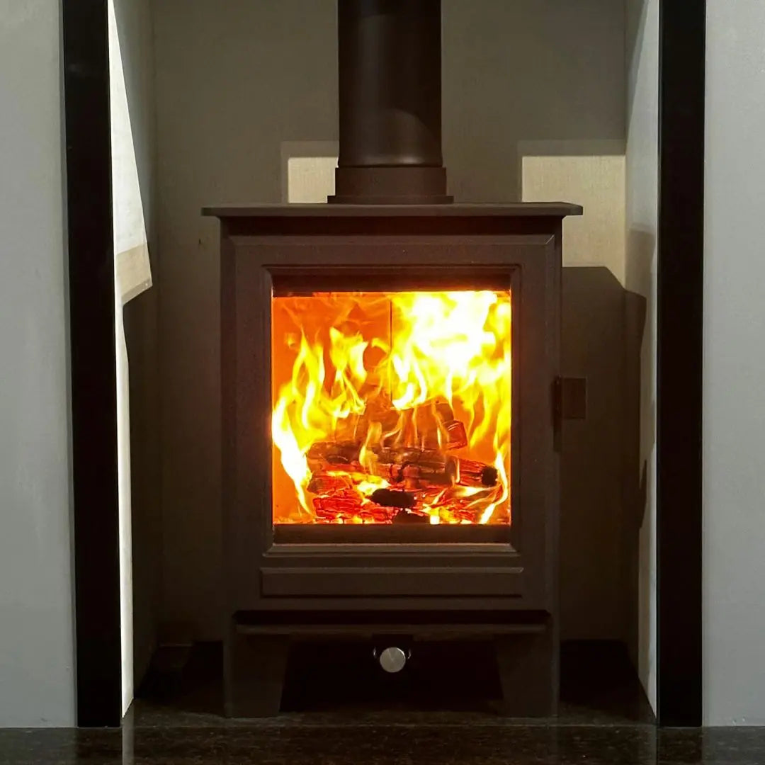 Clock Sudbury Compact Classic Wood Burning Stove - 5kW