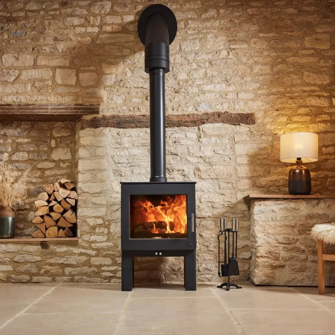 Dean Forge Sherford Slimline 5 High Eco Wood Burning Stove - 5kW