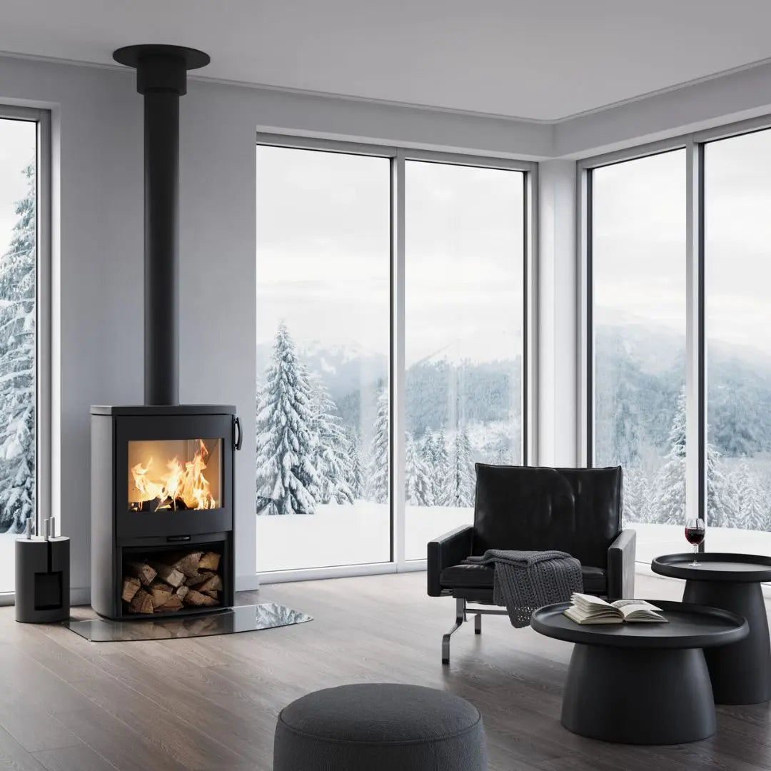 HETA Icon-Line Eclipse XL Wood Burning Stove - 7.1kW