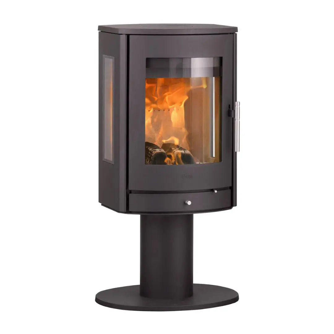 HETA Scan-Line 850M Side Glass Pedestal Wood Burning Stove - 6.6 kW