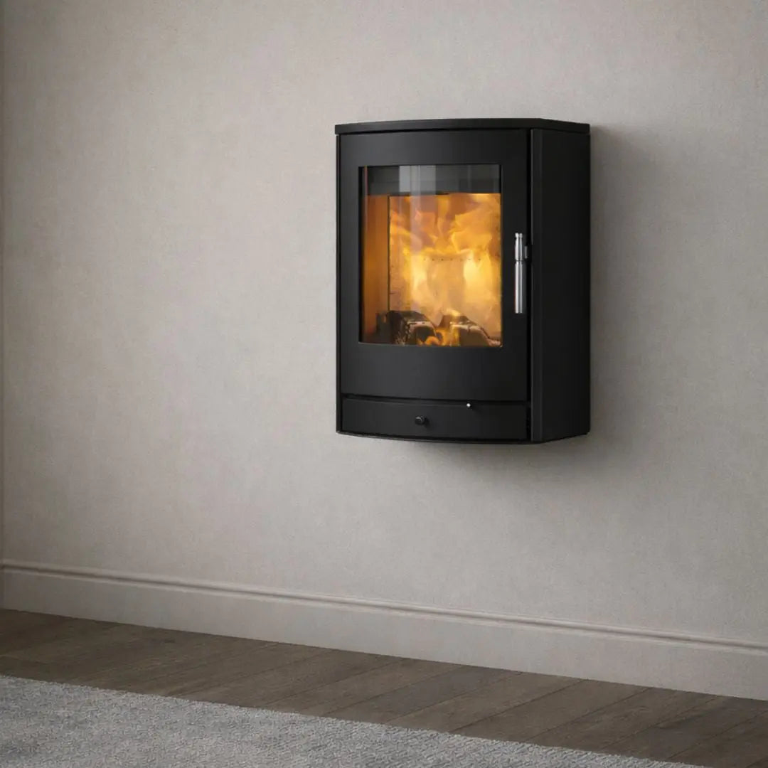 HETA Scan-Line 850M Wall Hanging Wood Burning Stove - 6.8 kW