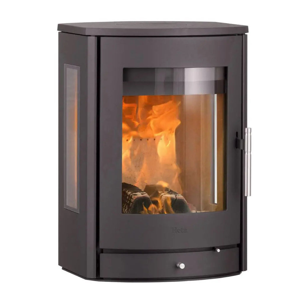 HETA Scan-Line 850M Side Glass Wall Wood Burning Stove - 6.6 kW