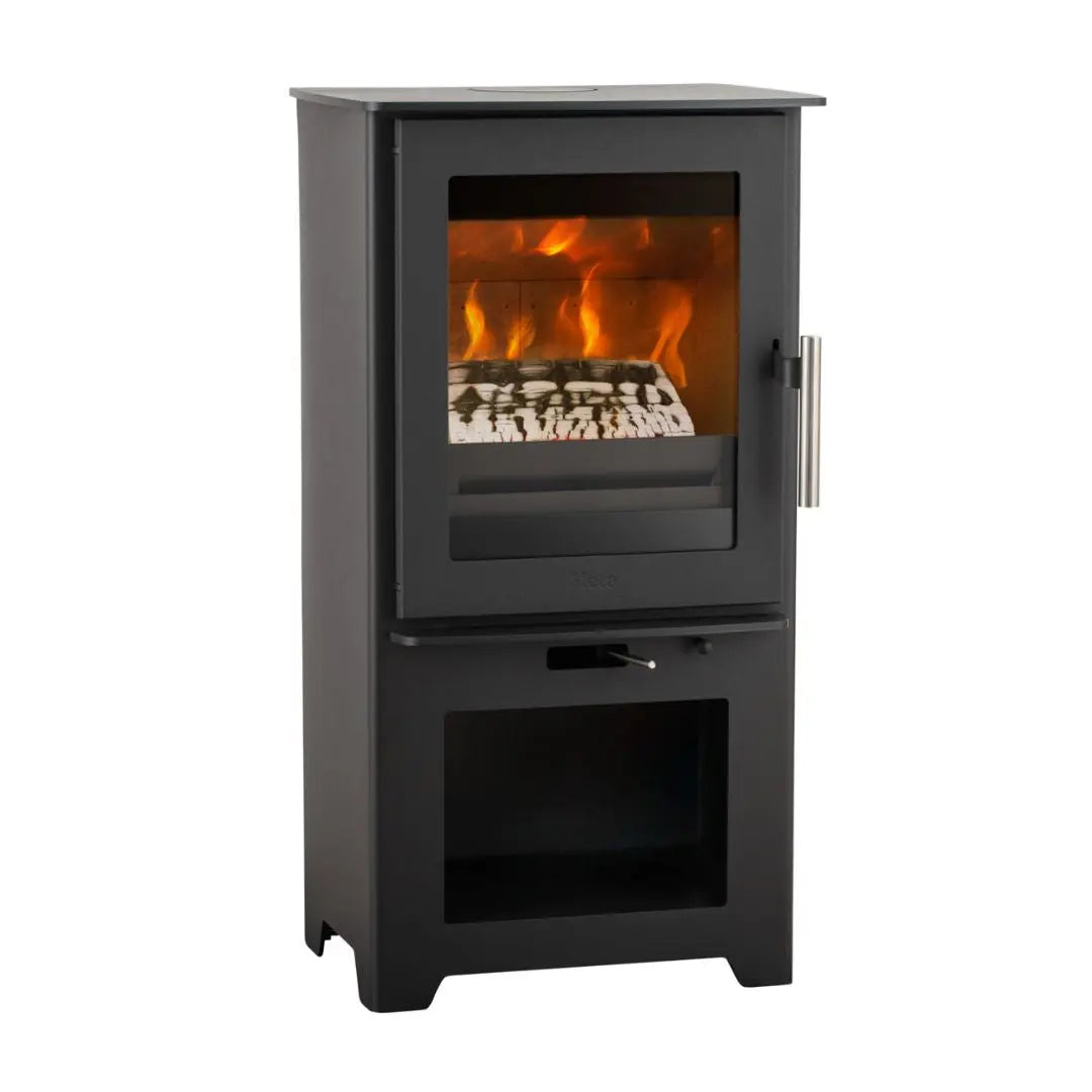 HETA Inspire 40H Log Store Stand Wood Burning Stove - 4.9kW