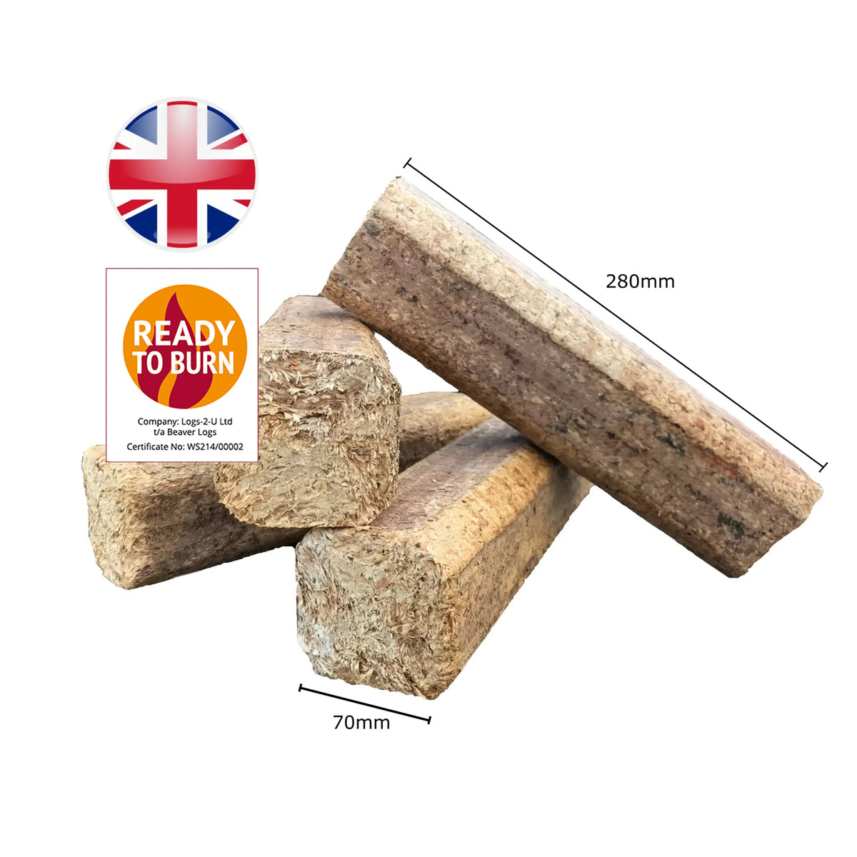 Half Crate of Briquettes 48 x packs