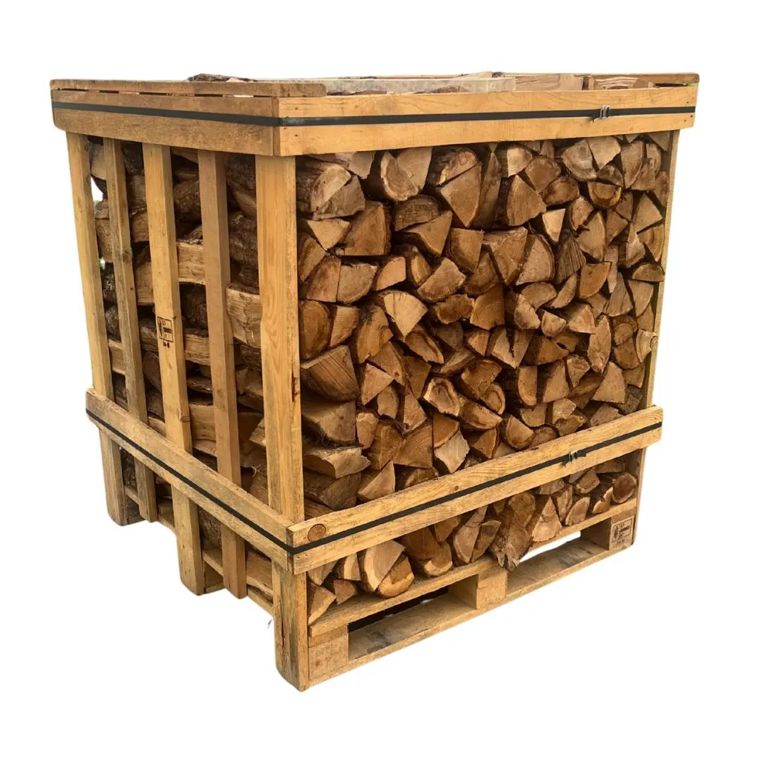 Large Kiln Dried Firewood Crate & Ignition Bundle