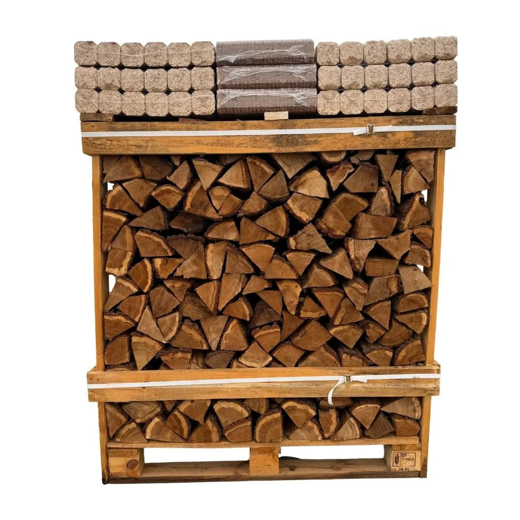 Large Kiln Dried Firewood Crate & Fire Log Bundle