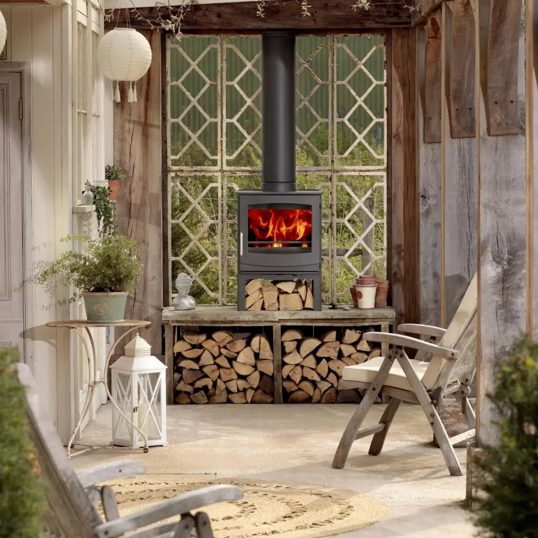 Woodwarm Fireview Eco Contemporary Tall Stove - 9kW
