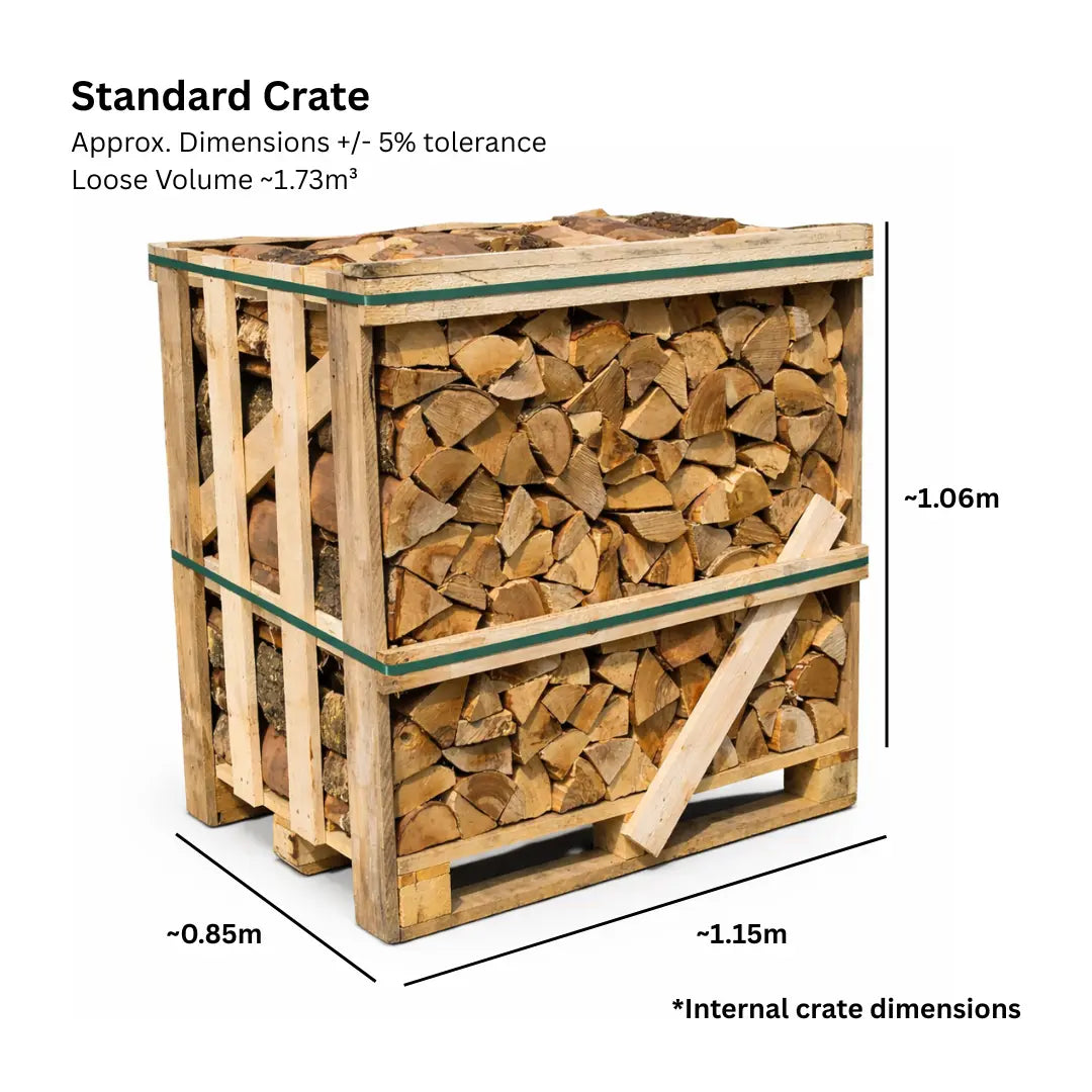 Standard Kiln Dried Birch Firewood Crate