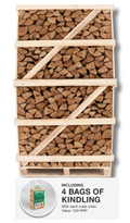 Kiln Dried Alder Logs (Large Crate) Including Kindling