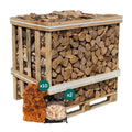 Large Kiln Dried Firewood Crate & Ignition Bundle